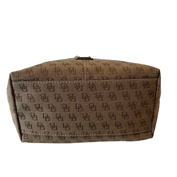 Dooney & Bourke Tan Hobo Bag with Brown Accents - Picture 12 of 15